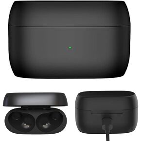 حافظة شحن Jabra Elite 75t، صندوق شحن بديل لمحطة مهد الشاحن لـ Jabra Elite 75t وElite Active 75t (700 مللي أمبير، أسود)