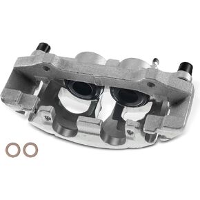 A-Premium Disc Brake Caliper Assembly with Bracket Compatible with Select Ford and Lincoln Models - Expedition/Navigator 2007 2008 2009, 5.4L, Sport Utility - Front Driver and Passenger Side, 2-PC Set
