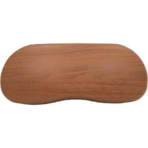 In Style Eyes Premium Eyeglasses Case with Microfiber Cleaning Cloth - Hard Glasses Case with Wood Pattern - Medium Size