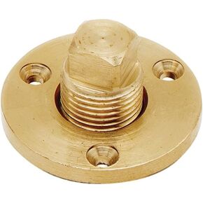 SeaSense Unified Marine 50032282 Drain Plug Garboard, Brass