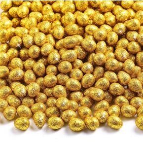 450 Pieces Easter Eggs Decorative Foam Easter Eggs Ornaments for Crafts DIY Home Garden Decor, 0.6 x 0.7 Inch (Speckled Style)