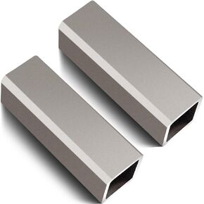 Zonon 2 Pcs A513 Carbon Steel Tube Square Hot Rolled Steel Tube, 2.5" Height, 0.1875" Wall Thickness, 12" Length Steel Square Tubing for Industrial Accessories