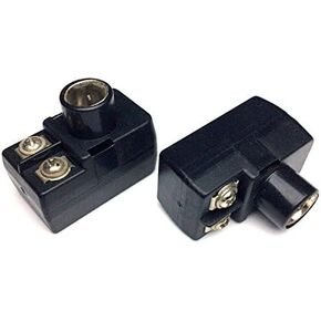 CESS F-Type Balun 300-75 ohm TV Connector Antenna Matching Transformer - F 300/75 ohm Plug (2 Pack)