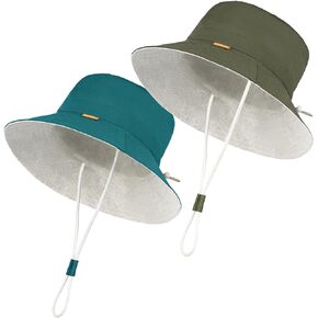 Unisex Baby Sun Hat Linen Cotton,Adjustable Toddler Kids Boy Summer Hats with UPF 50+ Sun Protection(5 Sizes/0-8T)
