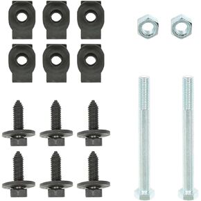 SEBLAFF 16-Pack Front Leaf Spring Bracket Mounting Eye Bolts J-Clips Replacement for 1967-1981 Camaro Firebird