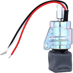 RAREELECTRICAL NEW FUEL SHUT-OFF SOLENOID COMPATIBLE WITH KUBOTA D722 ENGINES SA4899-12 SA-4899-12 1756ES24SUL5B1S5 16851-57723 1685157723 1756ES-24SUL5B1S5