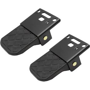 Pairs Metal and Non-Slip Tread ATV Foot Rests for Four Wheeler Rear Passenger Foot Peg Universal ATV Replacement for Polaris Sportsman Scrambler