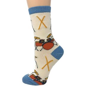 ooohyeah Women's Novelty Crew Socks, Music Lover Music Band Fun Socks, Funny Crazy Cool Socks