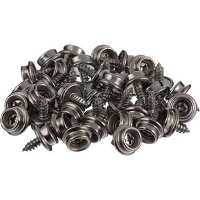 Seachoice Button Stud, Stainless Steel Screw, Pack of 50