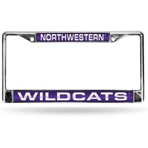 Rico Industries NCAA Unisex-Adult Laser Cut Inlaid Standard Chrome License Plate Frame