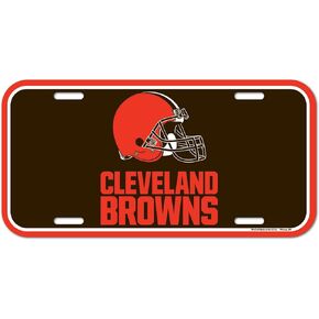 WinCraft Cleveland Browns Team Logo Plastic License Plate