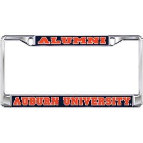 Auburn University Alumni Tigers Silver Metal License Plate Frame