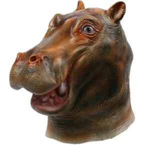 Gmasking Novelties Deluxe Latex Hippo Head Mask for Halloween Christmas Party Costume