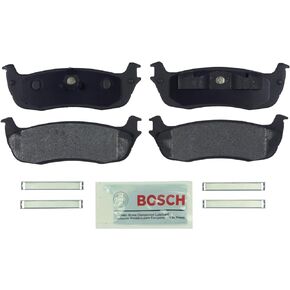 BOSCH BE711H Blue Ceramic Disc Brake Pad Set With Hardware - Compatible With Select Ford Expedition, F-150, F-150 Heritage, F-250; Lincoln Blackwood, Navigator, Town Car; REAR