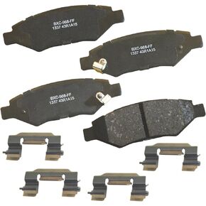 Bendix SBC1337 Premium Brake Pad Set for Cadillac CTS 2014-2008, SRX 2016-2010, Chevrolet Camaro 2015-2010, Saab 9-4X 2011-(REAR)