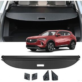 Cargo Cover Compatible with Buick Envision 2021-2023 Retractable Rear Trunk Cover Trunk Security Cover Shielding Shade Accessories for Buick Envision Cargo Cover 2021 2022 2023