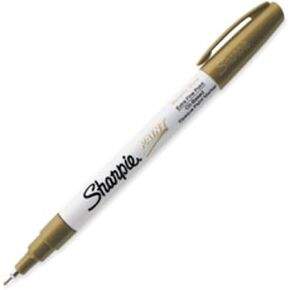 SHARPIE® Paint Markers, Extra Fine Point, Metallic Gold Ink