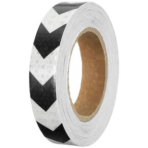 PATIKIL Reflective Tape, 2 Inch x 82 FT Waterproof Self Adhesive High Visibility Safety Warning Arrow Tape Outdoor Reflectors for Trucks Trailers Cars, White Green