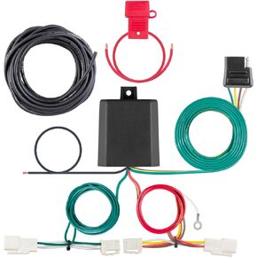 CURT 56350 Vehicle-Side Custom 4-Pin Trailer Wiring Harness, Fits Select Toyota Avalon, RAV4 , Black