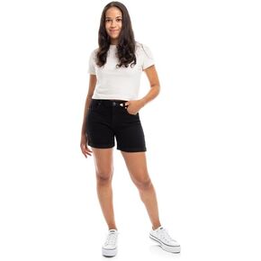 1822 Denim Adjustable Length Denim Shorts with Sustainable Fabric in Charlie