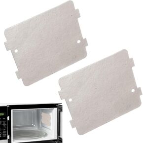 2-Pack WB39X10034 262100100006 Microwave WaveGuide Mica Cover (3-7/8 x 4-1/4 in) for General Electric GE Microwave, Replaces AP4980541, AH3486812, EA3486812, PS3486812