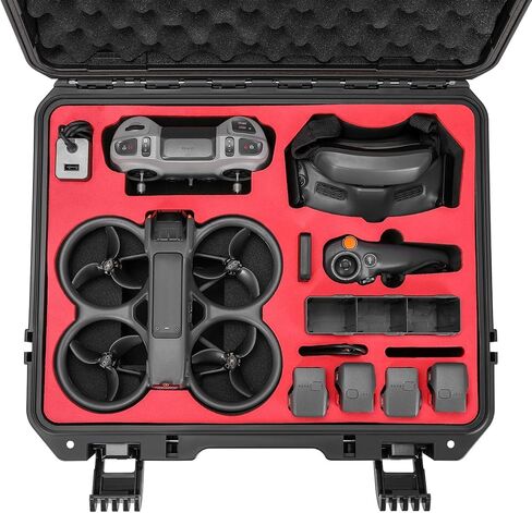 حافظة صلبة Skyreat Avata 2 لـ DJI Avata 2 Fly More Combo مع وحدة تحكم FPV، حقيبة حمل صلبة مقاومة للماء لـ DJI Avata 2 Mini FPV Drone Goggles 3 وملحقات RC Motion 3 in Kuwait