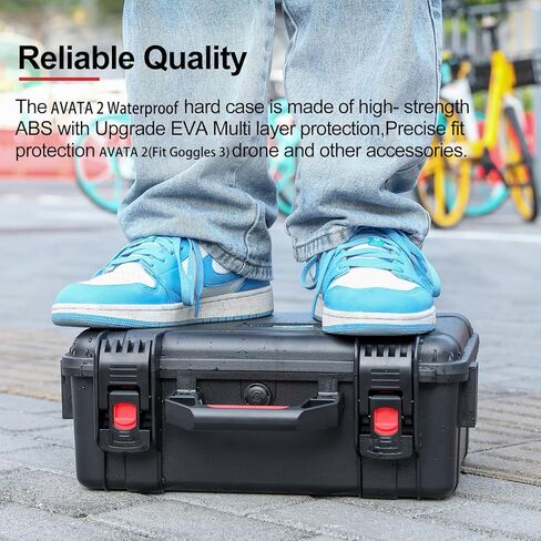 حافظة صلبة Skyreat Avata 2 لـ DJI Avata 2 Fly More Combo مع وحدة تحكم FPV، حقيبة حمل صلبة مقاومة للماء لـ DJI Avata 2 Mini FPV Drone Goggles 3 وملحقات RC Motion 3 in Kuwait