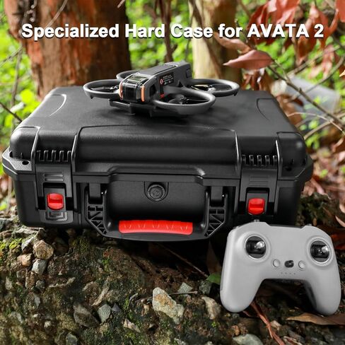 حافظة صلبة Skyreat Avata 2 لـ DJI Avata 2 Fly More Combo مع وحدة تحكم FPV، حقيبة حمل صلبة مقاومة للماء لـ DJI Avata 2 Mini FPV Drone Goggles 3 وملحقات RC Motion 3 in Kuwait