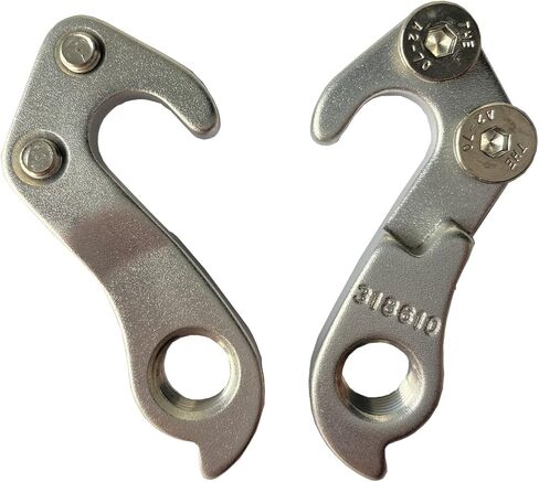 دراجة Derailleur شماعات الذيل الخلفي هوك التسرب الخلفي هوك أجزاء مع مسامير MTB الطريق دراجة يناسب غاري فيشر تريك الفضة 2 قطعة استبدال الجزء رقم. #322175 #297656 #W293426 #W318610، مقاس واحد in Kuwait