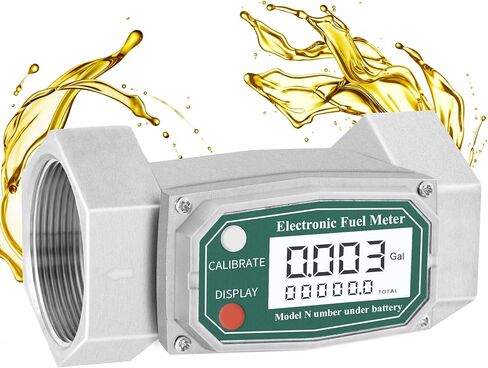 مقياس تدفق التوربينات مقاوم للماء مقياس تدفق الوقود الرقمي 16-132GPM لوقود الديزل زيت الكيروسين الميثانول (2 ") in Kuwait