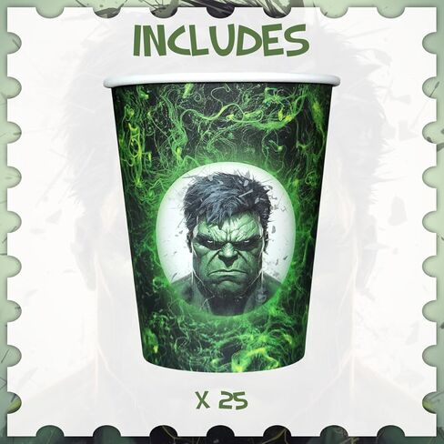 Valentina Buck 25 counts Incredible Man Party Cups Birthday Party Supplies, Waterproof Paper Disposable Party Decorations in Kuwait