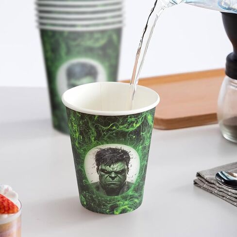 Valentina Buck 25 counts Incredible Man Party Cups Birthday Party Supplies, Waterproof Paper Disposable Party Decorations in Kuwait