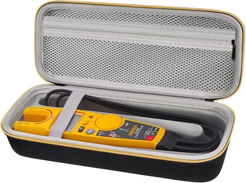Case Compatible with Fluke T5-1000/ T5 600/ T6-1000/ T6 600 Electrical Voltage, Continuity and Current Tester Meter Organizer Holder - Black (Box Only) in Kuwait