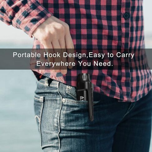 جهاز اختبار الجهد الكهربي، LOMVUM جهاز اختبار الجهد الكهربي المزدوج غير المتصل ثنائي المدى 12 فولت - 1000 فولت / 48 فولت - 1000 فولت مع مصباح يدوي LED، وضع التنبيه وحكم السلك المباشر/الفارغ in Kuwait