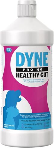 PetAg Dyne PRO HG أمعاء صحية للكلاب والجراء بعمر 8 أسابيع فما فوق - 32 أونصة - مكمل غذائي سائل عالي السعرات الحرارية مع مواد ما قبل وما بعد الحيوية - يدعم القدرة على التحمل وصحة الأمعاء - نكهة الفانيليا الحلوة in Kuwait