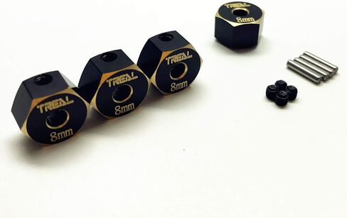 Treal SCX10 II Brass Hex Adaptor 4pcs Wheel Hub for AX90046/AX90047 (12mm*8mm) in Saudi Arabia