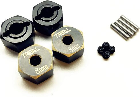 Treal SCX10 II Brass Hex Adaptor 4pcs Wheel Hub for AX90046/AX90047 (12mm*8mm) in Saudi Arabia