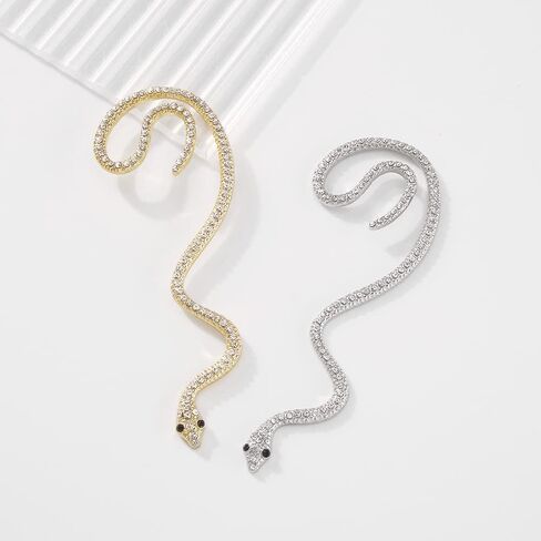 Snake Earrings for Women Snake Ear Cuff Punk Earrings Snake Stud Earrings Gold Snake Dangle Earrings Gothic Earrings Snake Jewelry Gifts for Girls in Saudi Arabia