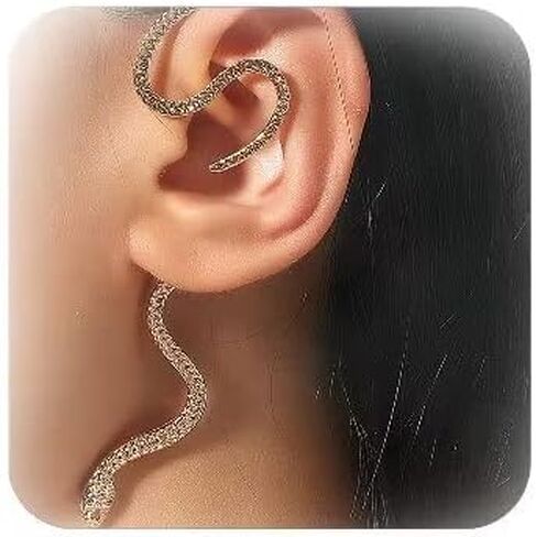 Snake Earrings for Women Snake Ear Cuff Punk Earrings Snake Stud Earrings Gold Snake Dangle Earrings Gothic Earrings Snake Jewelry Gifts for Girls in Saudi Arabia