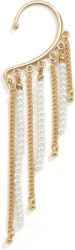 أقراط شرابة للنساء أقراط الأذن الكفة أقراط كريستال متدلية أقراط فاسق أقراط فاسق أقراط لؤلؤ تتدلى مجوهرات هدية للنساء in Kuwait