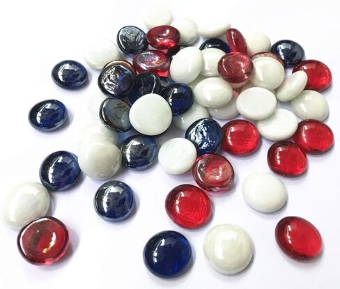 Glass Gem Stone, 1Lbs Flat Marbles Pebbles for Vase Fillers, Table Scatter, Aquarium Fish Tank, Party Decoration, Crystal Rocks (Approx 100 Pcs Amber) in Saudi Arabia