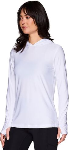 Avalanche Women's Hooded Long Sleeve Sun Shirt Top Hoodie With UPF 50 Protection in Saudi Arabia
