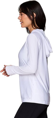 Avalanche Women's Hooded Long Sleeve Sun Shirt Top Hoodie With UPF 50 Protection in Saudi Arabia