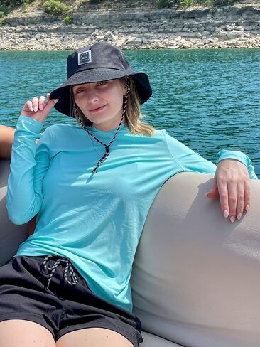 Avalanche Women's Hooded Long Sleeve Sun Shirt Top Hoodie With UPF 50 Protection in Saudi Arabia