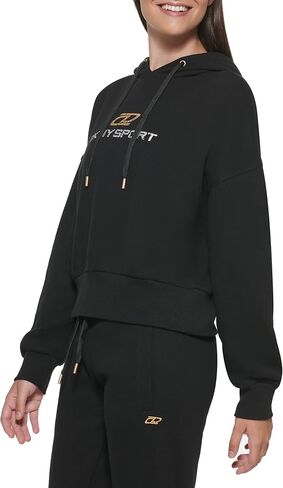 DKNY Women's Sport Fleece Long Sleeve Logo Hoodie in Saudi Arabia