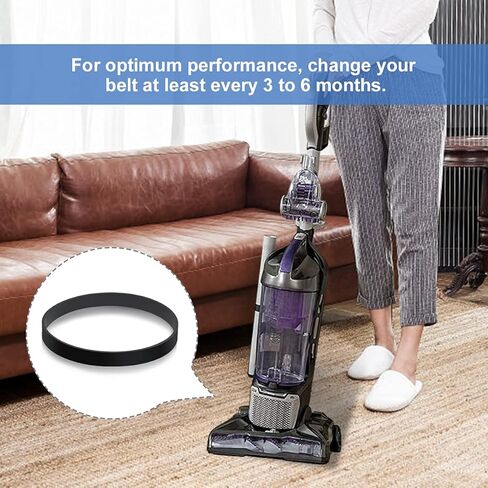 أحزمة مكنسة كهربائية LANMU لنمط Dirt Devil 4/5 Featherlite Powerlite Swivel Glide Power Max Pet المكانس الكهربائية المستقيمة، رقم الجزء البديل 3720310001 (عبوتان) in Kuwait