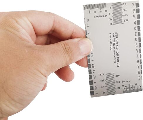 أدوات لوثير للجيتار ذات حافة مستقيمة من Toolly، مقياس عمل السلسلة وقياس نصف القطر، أدوات إعداد الجيتار in Kuwait