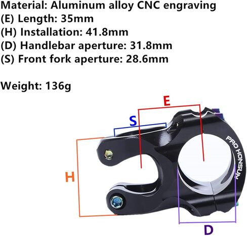 مقود الدراجة الجبلية مصنوع من سبائك الألومنيوم ومقود قصير خفيف للغاية MTB BMX DH FR XC AM دراجة، دراجة الطريق، دراجة جبلية وإكسسوارات مقود الدراجة 31.8 مم 35 مم in Kuwait