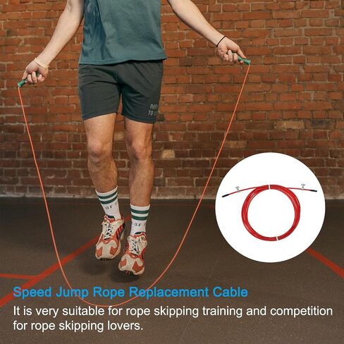 PATIKIL Speed Jump Rope Replacement Cable, Professional Skipping Rope Steel Wire Replace in Saudi Arabia