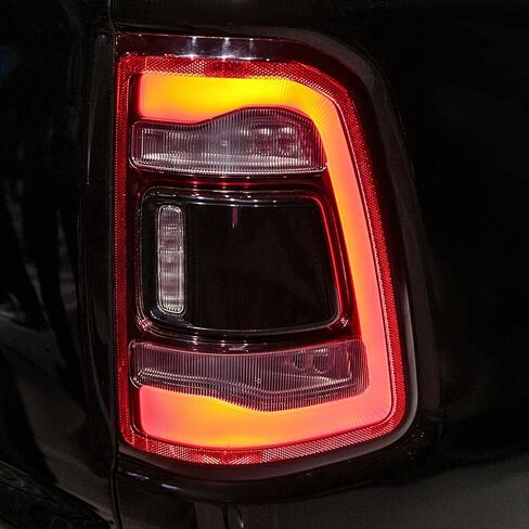 لسيارة دودج رام 1500 مجموعة الضوء الخلفي 2019-2022 نوع LED وعدسة حمراء كروم داخلي الجانب الأيمن للركاب الضوء الخلفي 55112992AC 55112992AD 55112992AB CH2801216 in Saudi Arabia